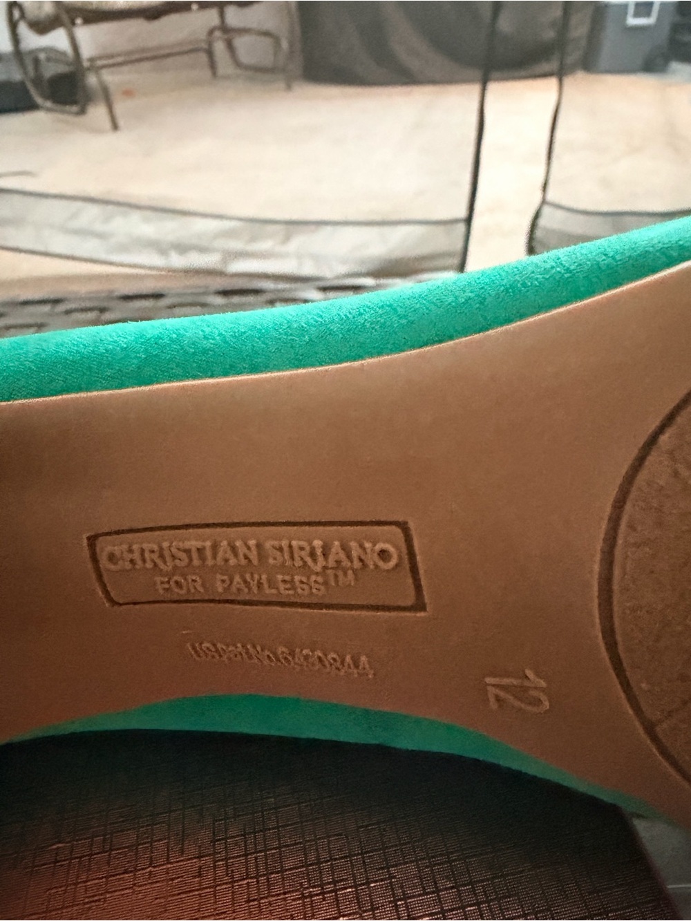 Christian Siriano Teal Flats for Payless
